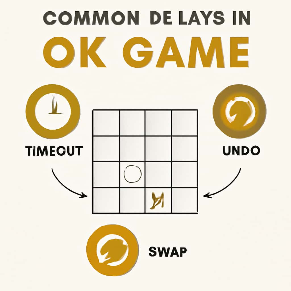 Diagram illustrating various common delays in Ok Game, designed for clarity and education.