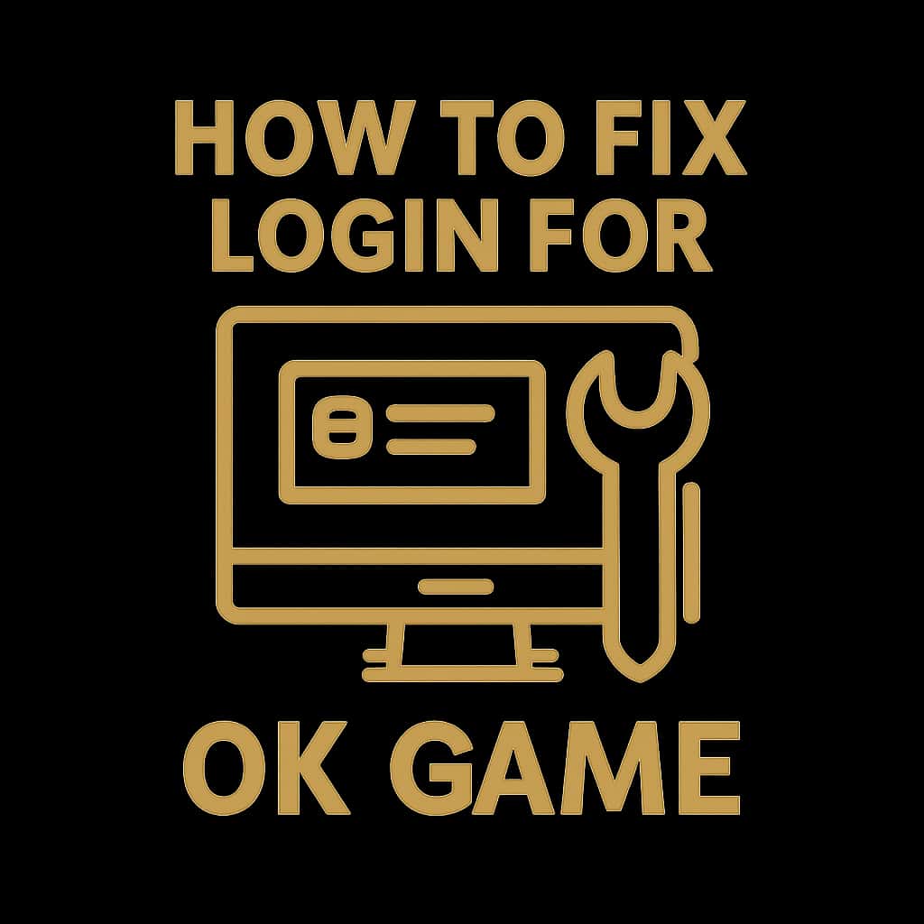An icon representing the guide for fixing login issues for Ok Game.