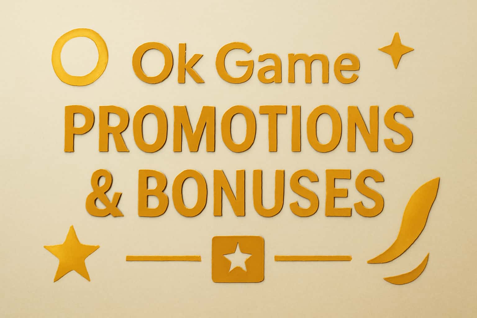 An informative scene about Ok Game Promotions & Bonuses with textual elements.
