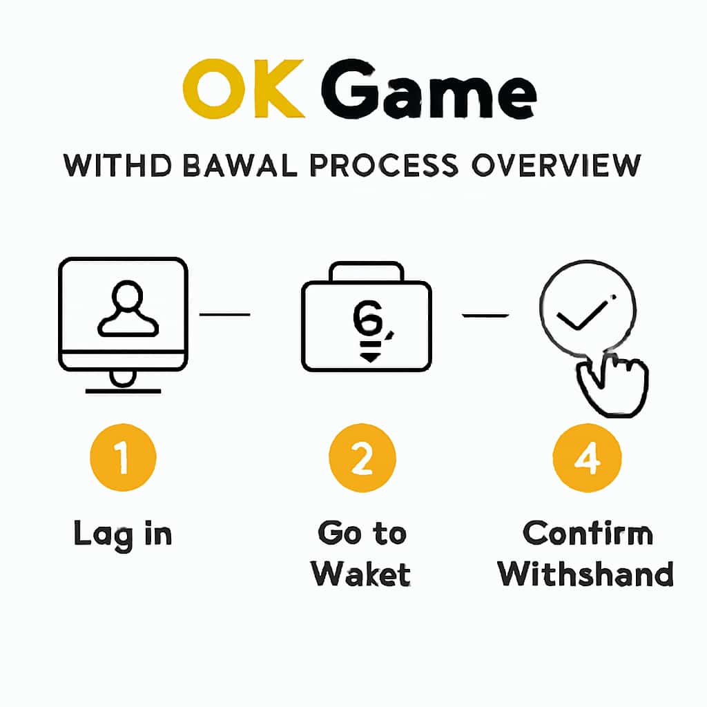 Illustrative diagram of the Ok Game Withdrawal Process.